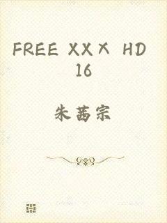 FREE XXⅩ HD 16